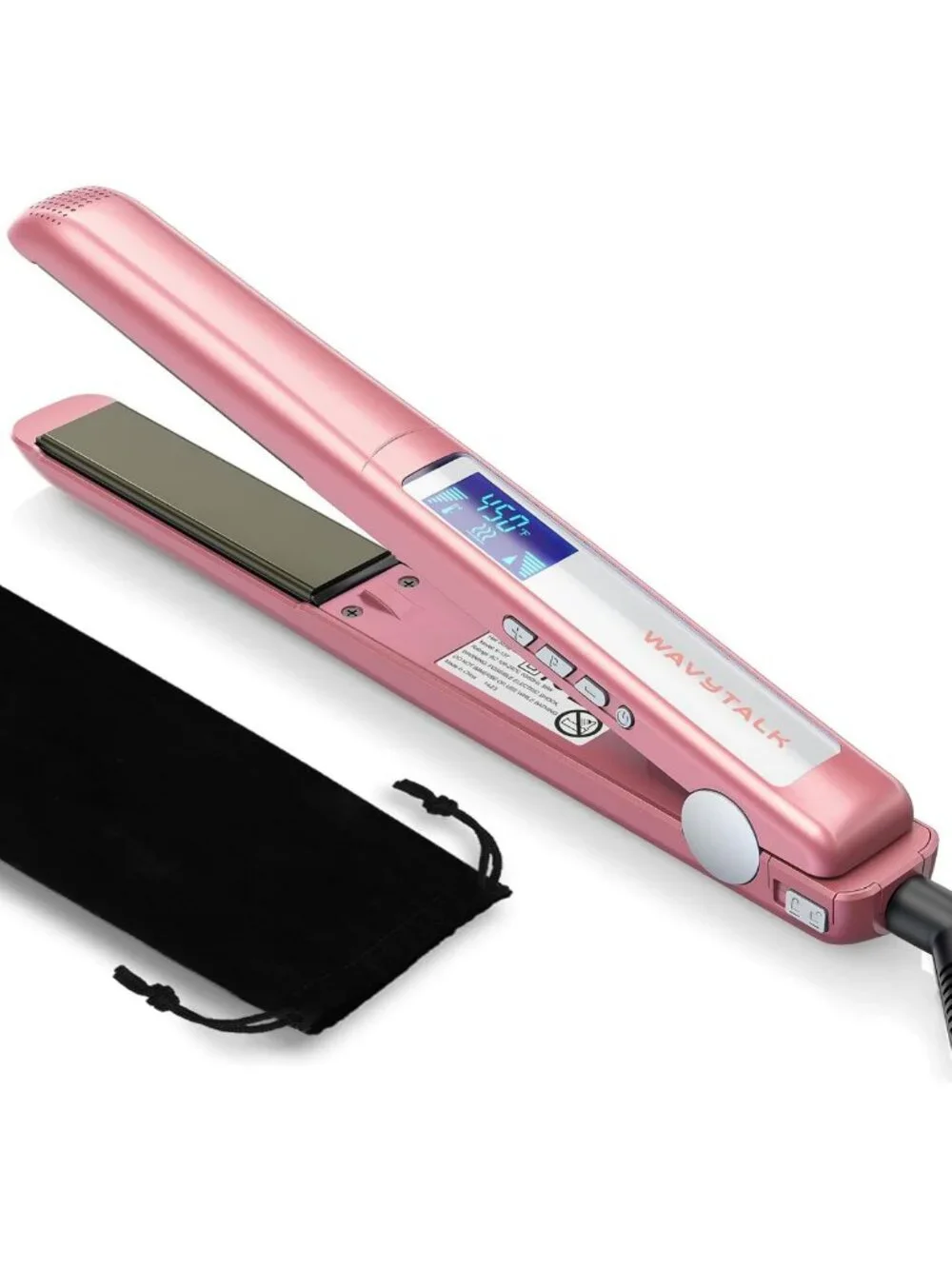 Salon Quality Flat Iron Hair Straightener with Titanium Plates & Negative Ion